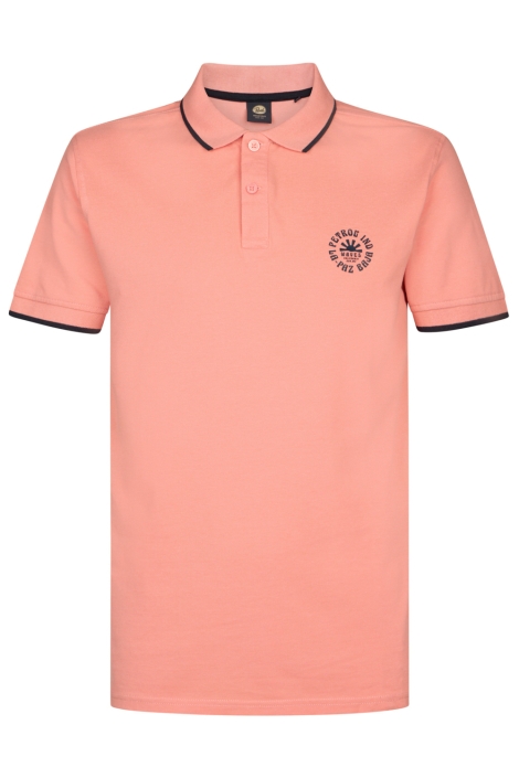 Petrol Industries oranje heren polo | Vooraanzicht