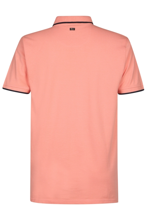 Petrol Industries oranje heren polo | Achteraanzicht