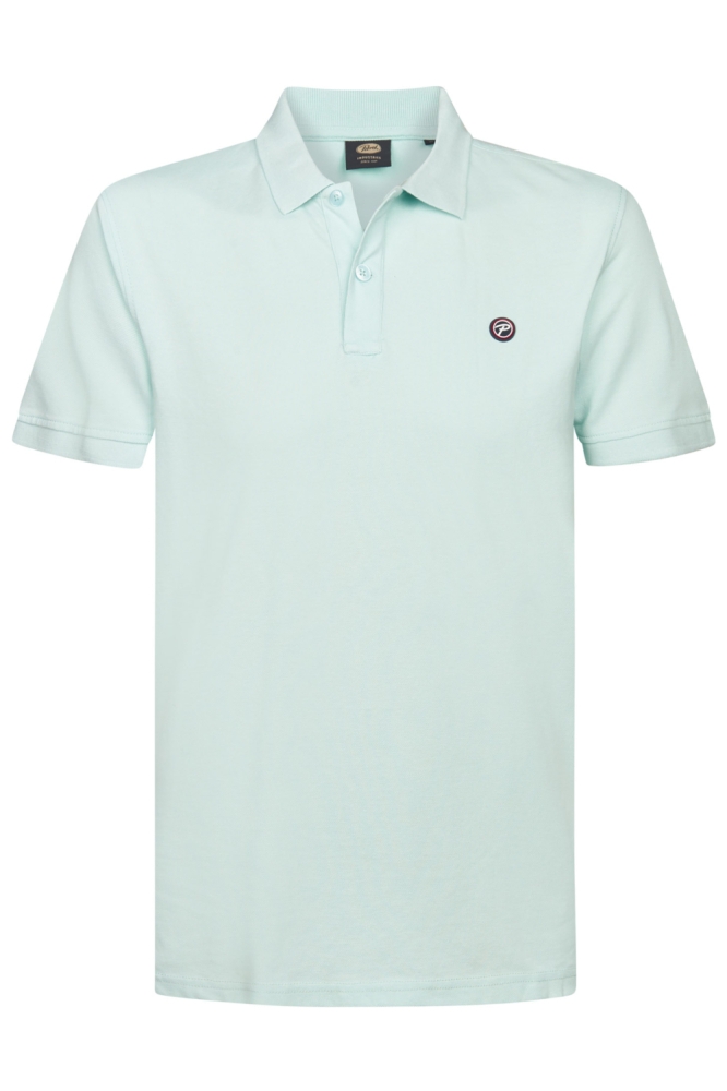 Petrol Industries groene heren polo | Vooraanzicht