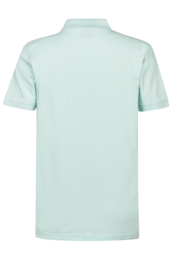 Petrol Industries groene heren polo | Achteraanzicht