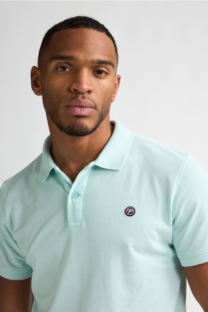 Petrol Industries groene heren polo | Close up