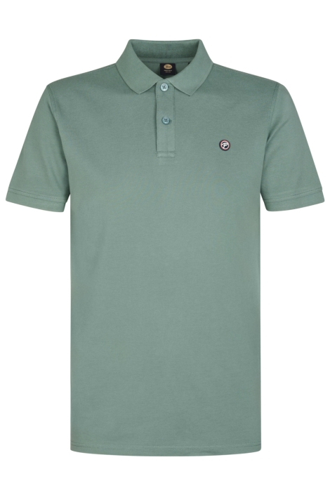 Petrol Industries groene heren polo | Vooraanzicht