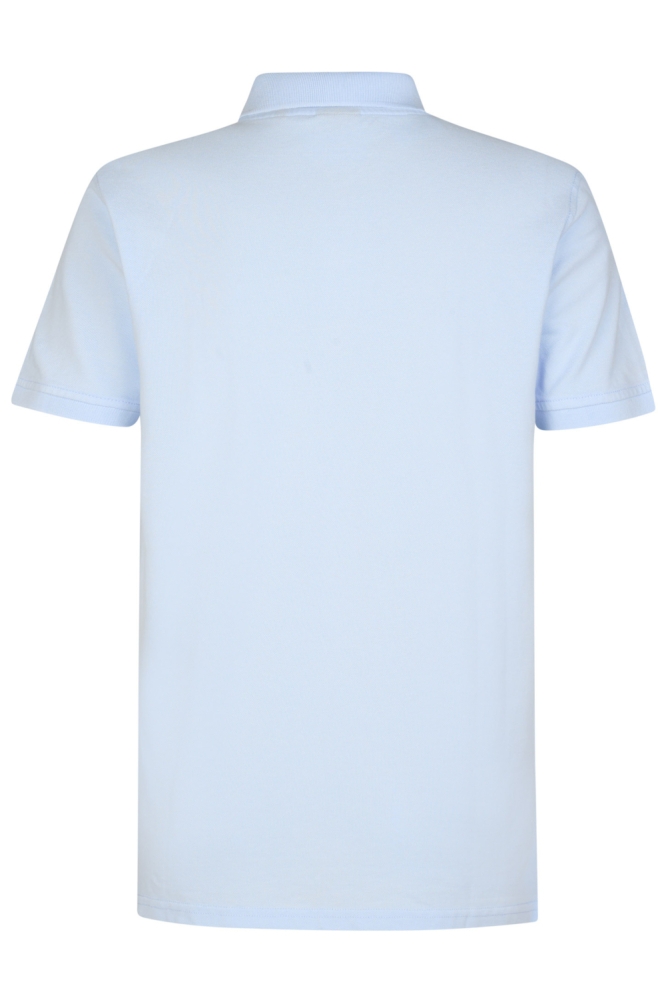 Petrol Industries blauwe heren polo | Achteraanzicht