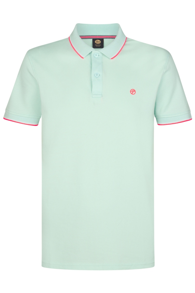 Petrol Industries groene heren polo | Vooraanzicht