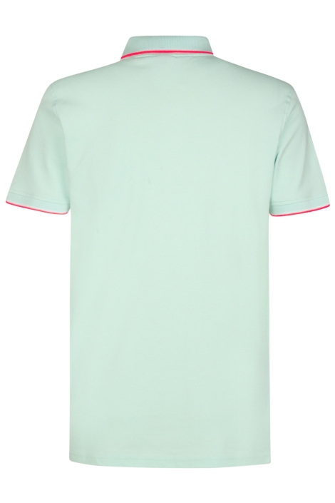 Petrol Industries groene heren polo | Achteraanzicht