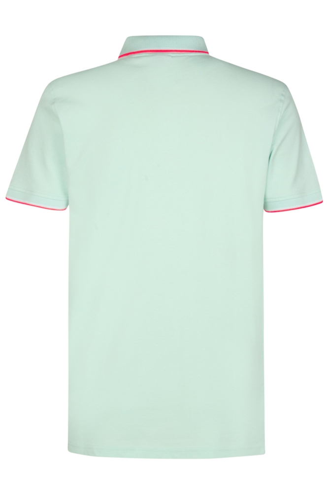 Petrol Industries groene heren polo | Achteraanzicht