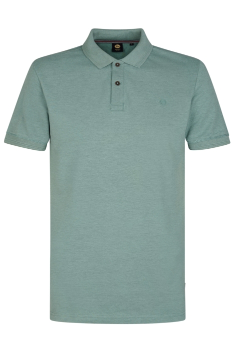 Petrol Industries groene heren polo | Vooraanzicht