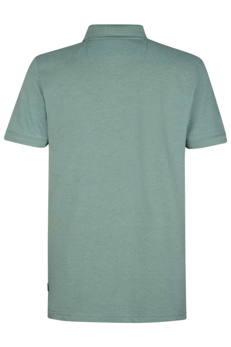 Petrol Industries groene heren polo | Achteraanzicht