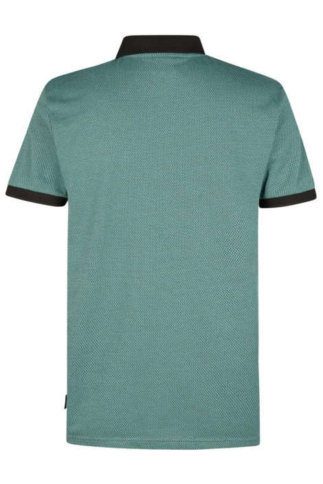 Petrol Industries groene heren polo | Achteraanzicht