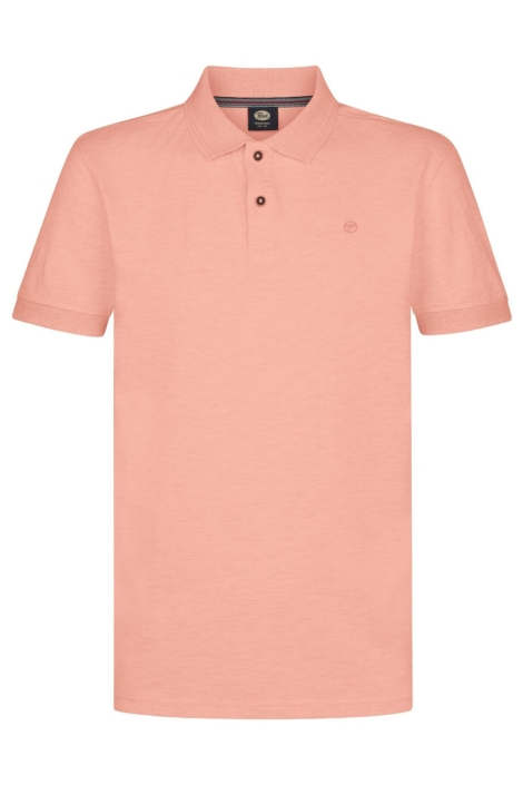 Petrol Industries roze heren polo | Vooraanzicht