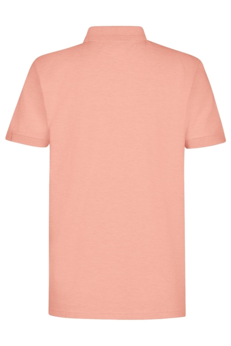 Petrol Industries roze heren polo | Achteraanzicht