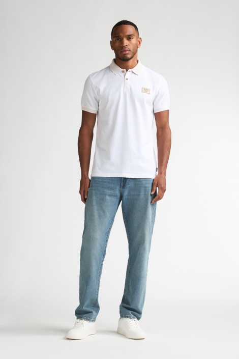 Petrol Industries witte heren polo | Model