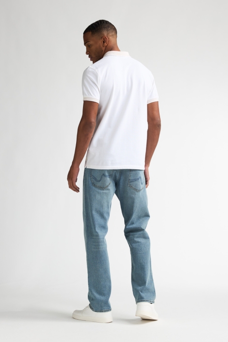 Petrol Industries witte heren polo | Model