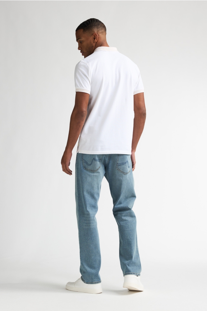 Petrol Industries witte heren polo | Model