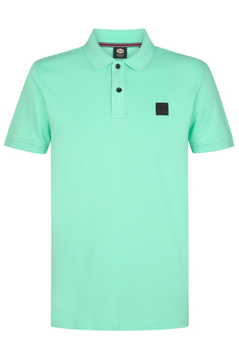 Petrol Industries groene heren polo | Vooraanzicht