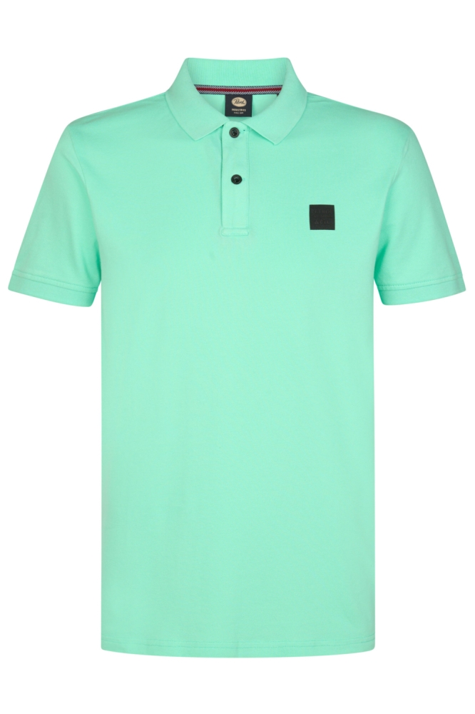 Petrol Industries groene heren polo | Vooraanzicht