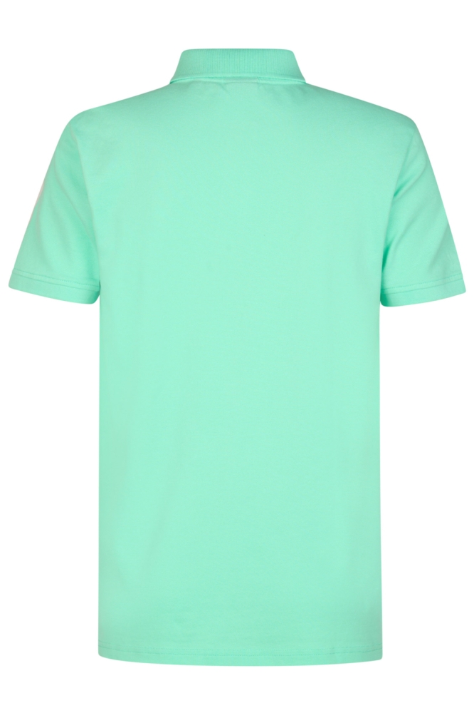 Petrol Industries groene heren polo | Achteraanzicht