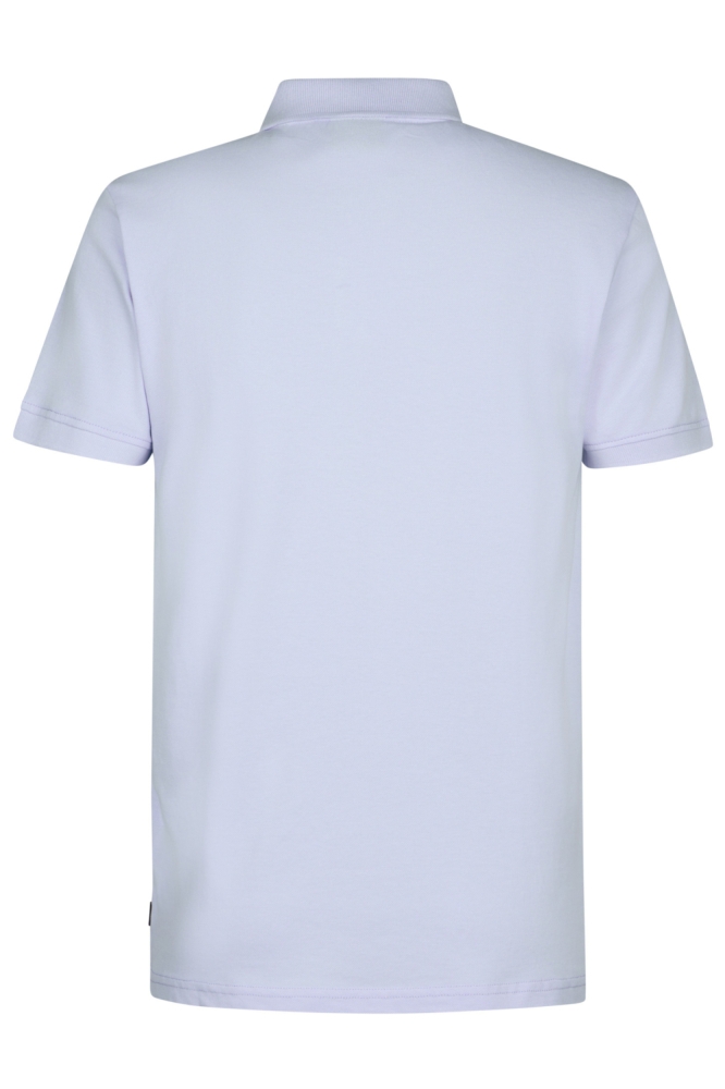 Petrol Industries blauwe heren polo | Achteraanzicht