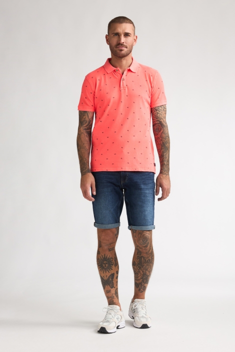 Petrol Industries oranje heren polo | Model