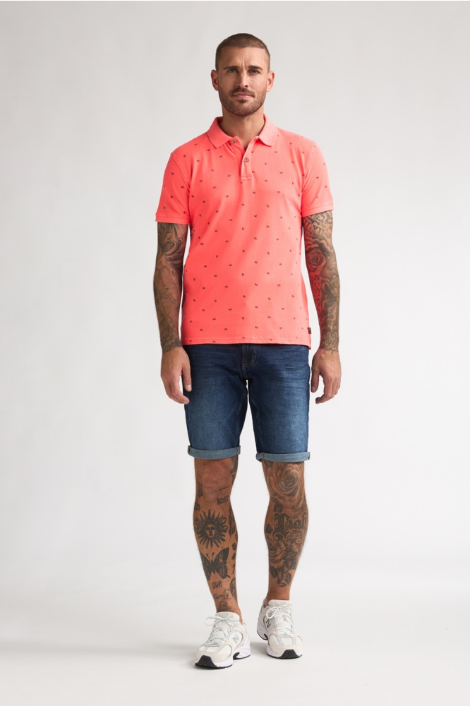 Petrol Industries oranje heren polo | Model