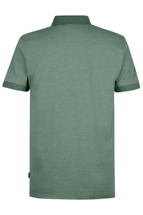 Petrol Industries groene heren polo | Achteraanzicht