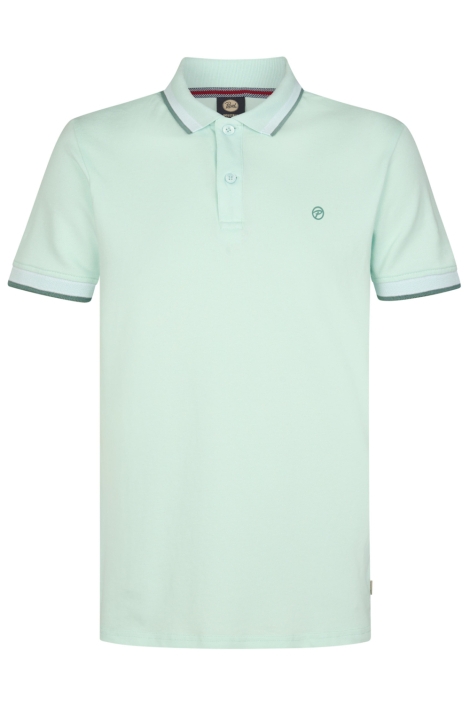 Petrol Industries groene heren polo | Vooraanzicht