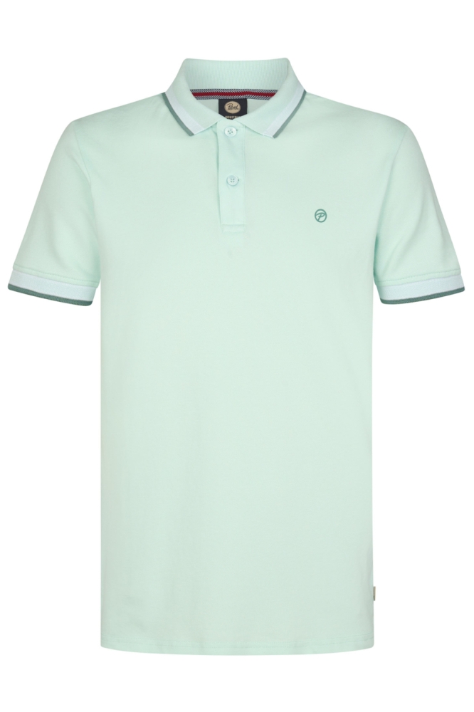 Petrol Industries groene heren polo | Vooraanzicht