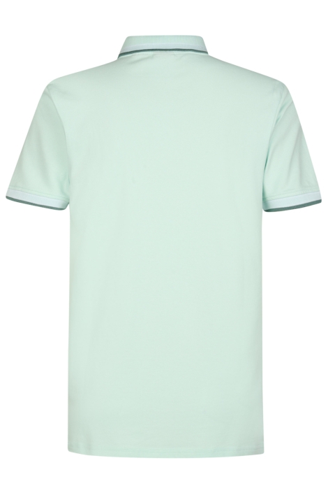 Petrol Industries groene heren polo | Achteraanzicht