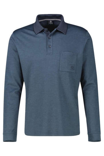 Lerros Polo POLO MET LANGE MOUWEN EN BORSTZAKJE VAN KATOENMIX25D4211 485