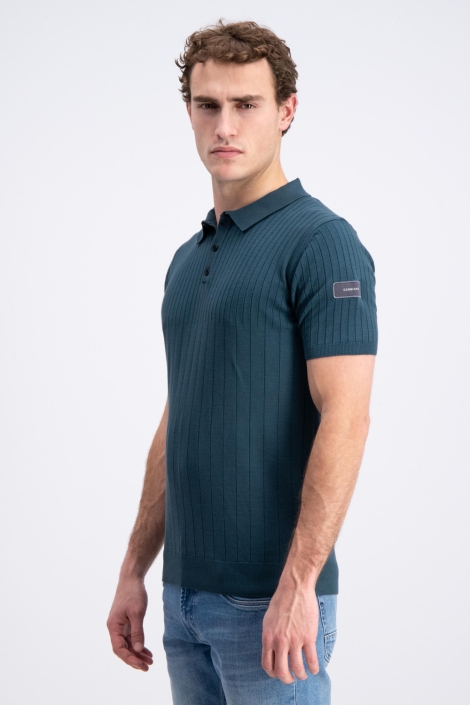 Gabbiano groene heren polo | Model zijaanzicht