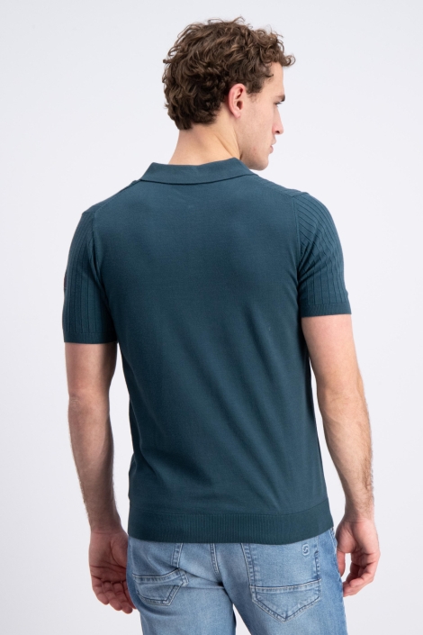 Gabbiano groene heren polo | Model achteraanzicht