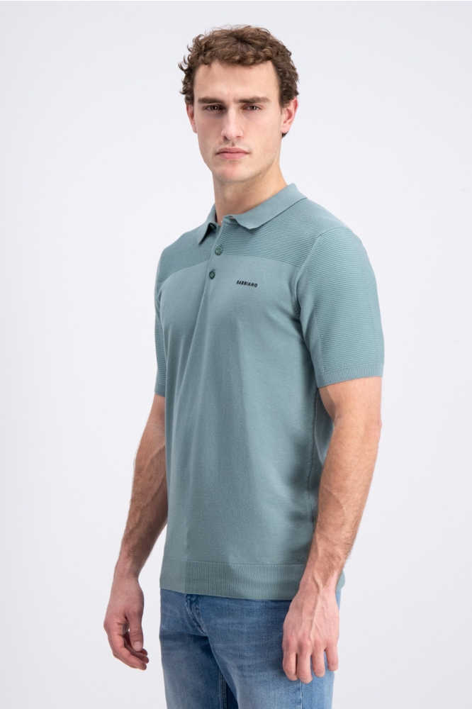 Gabbiano groene heren polo | Model zijaanzicht