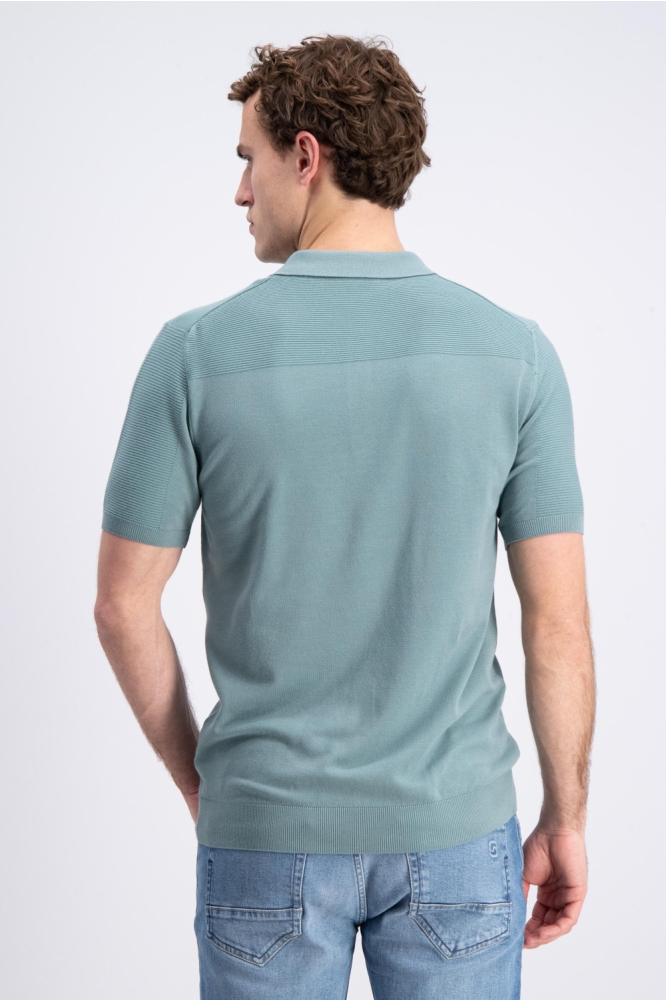 Gabbiano groene heren polo | Model achteraanzicht