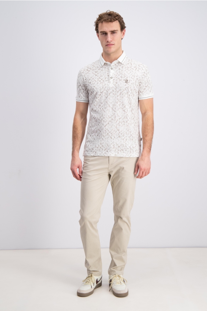 Gabbiano ecru heren polo | Model