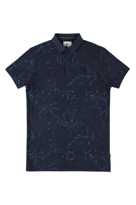 Gabbiano blauwe heren polo | Vooraanzicht