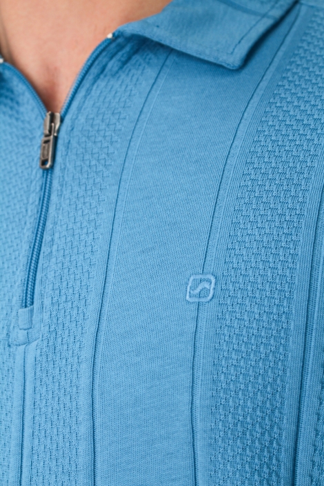 Gabbiano blauwe heren polo | Kleurstaal