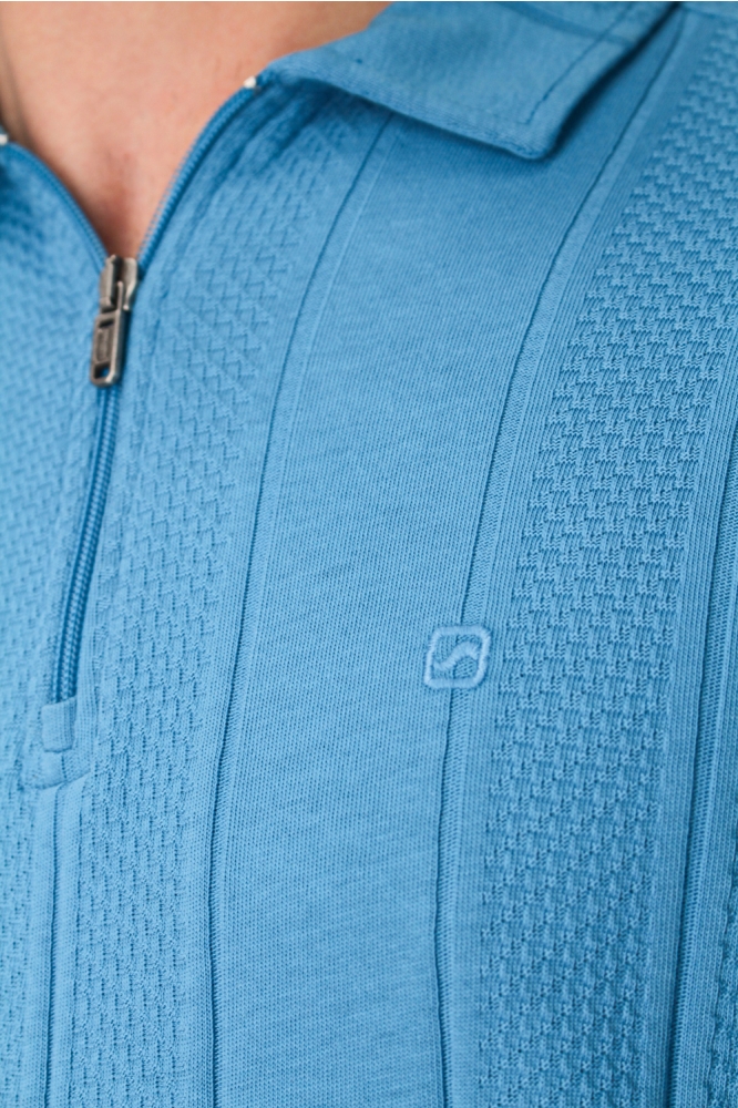 Gabbiano blauwe heren polo | Kleurstaal