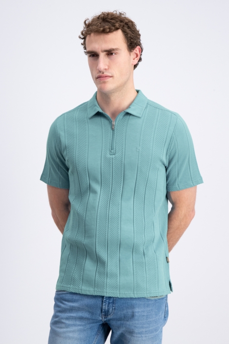 Gabbiano groene heren polo | Model vooraanzicht