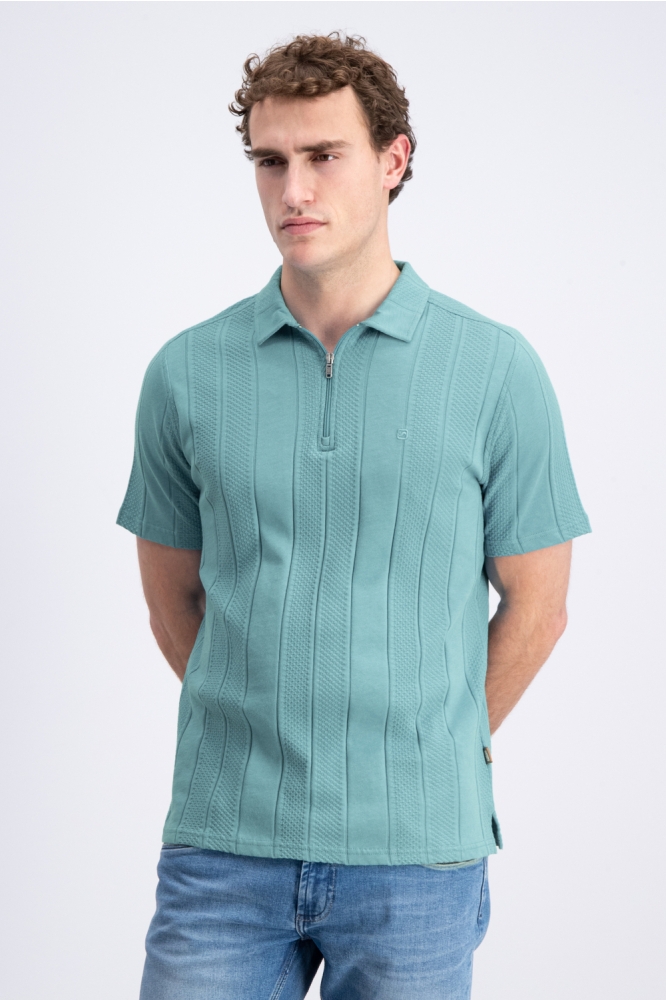 Gabbiano groene heren polo | Model vooraanzicht
