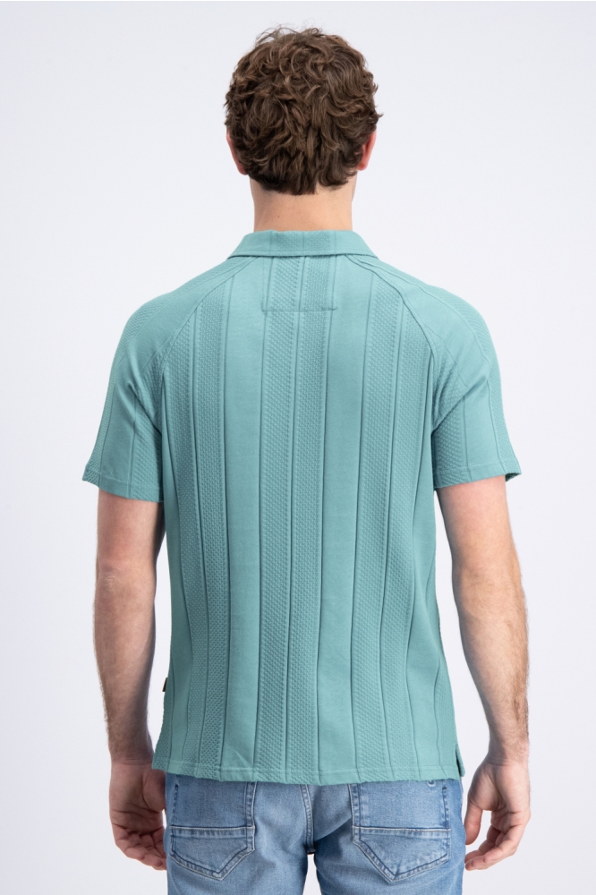 Gabbiano groene heren polo | Model achteraanzicht