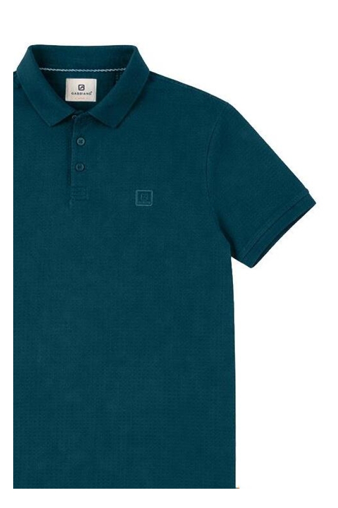 Gabbiano groene heren polo | Close up
