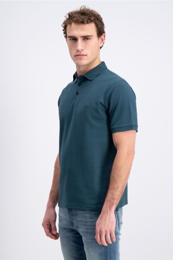 Gabbiano groene heren polo | Model zijaanzicht