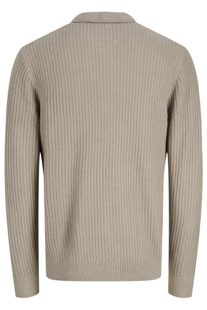 Jack & Jones beige heren polo | Achteraanzicht