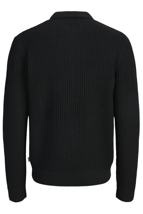 Jack & Jones zwarte heren polo | Achteraanzicht