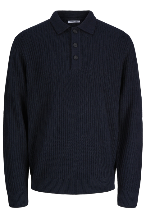 Jack & Jones blauwe heren polo | Vooraanzicht