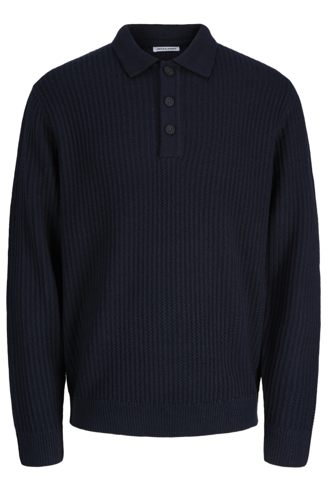 Jack & Jones blauwe heren polo | Vooraanzicht