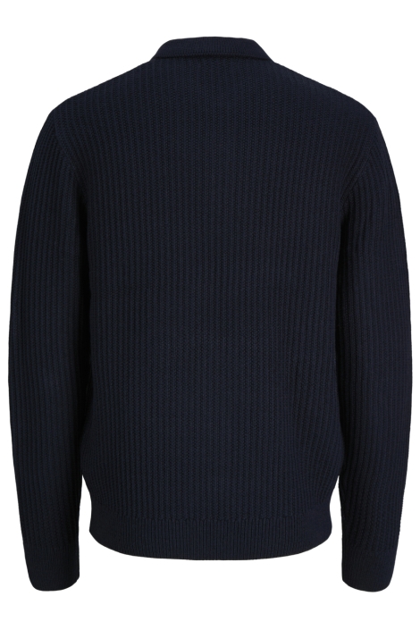 Jack & Jones blauwe heren polo | Achteraanzicht