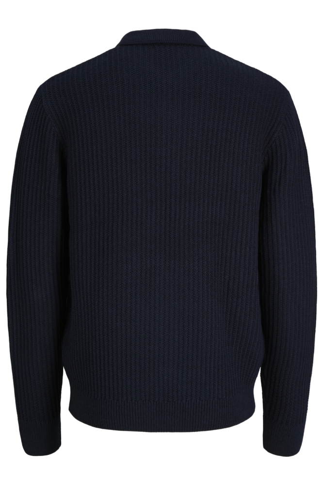 Jack & Jones blauwe heren polo | Achteraanzicht