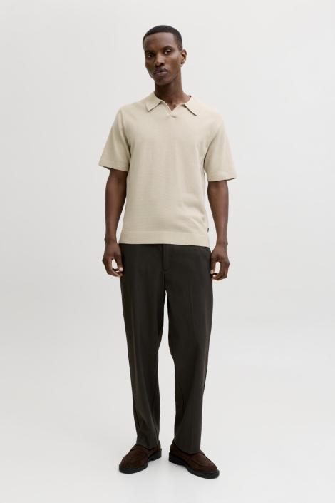 Jack & Jones beige heren polo | Model