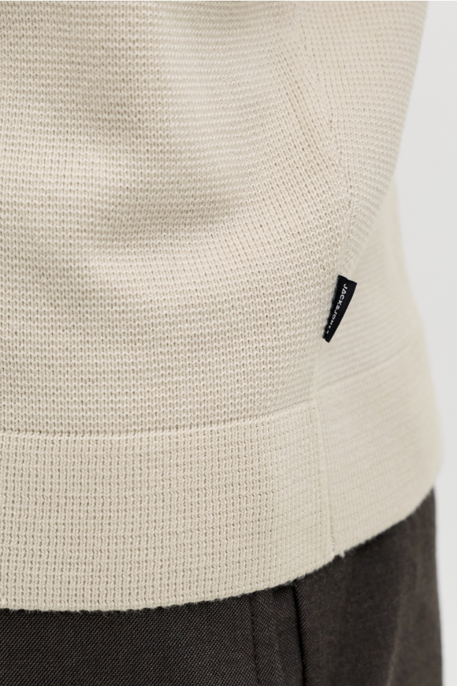 Jack & Jones beige heren polo | Kleurstaal